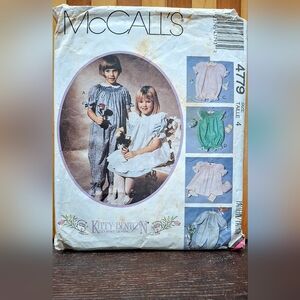 Vintage NOS McCall's #4779 Kitty Benton Gourmet Sewing Pattern/ Uncut/ Unused